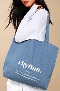 Rhythm Blue Denim Tote