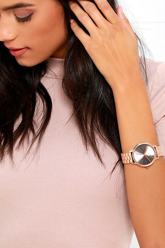 Nixon | Kensington Rose Gold And Taupe Watch | Lulus