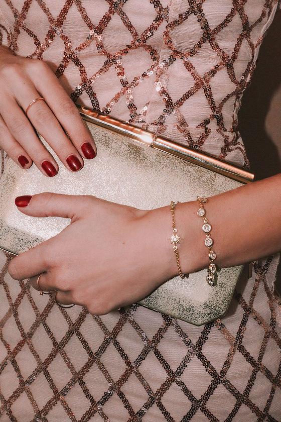 Glam Plan Gold Clutch | Lulus