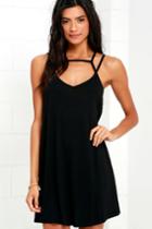 Rvca | Zavey Black Shift Dress | Size X-large | Lulus
