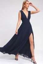 Heavenly Hues Navy Blue Maxi Dress | Lulus