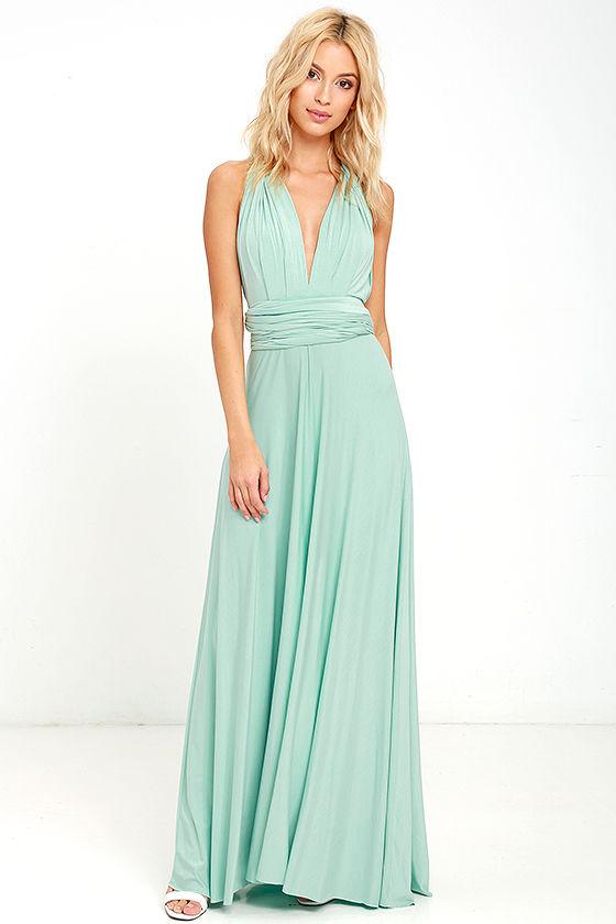 Lulus | Tricks Of The Trade Light Sage Maxi Dress | Size X-small | Green