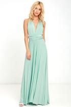 Lulus | Tricks Of The Trade Light Sage Maxi Dress | Size X-small | Green