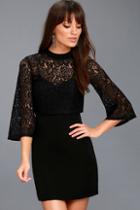 Ali & Jay Dim All The Lights Black Lace Dress