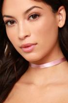 Lulus | Gracious Hostess Blush Pink Choker Necklace