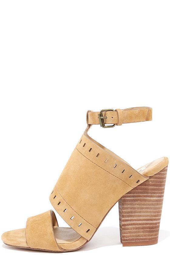 Joe's Jeans | Christie Tan Suede Leather Heels | Size 10 | Beige | Lulus