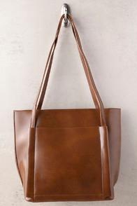 Lulus Business Idea Brown Tote