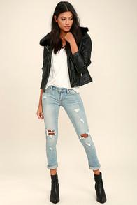Special A Jeans Kill 'em With Kindness Light Wash Distressed Skinny Jeans