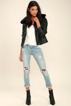 Special A Jeans Kill 'em With Kindness Light Wash Distressed Skinny Jeans