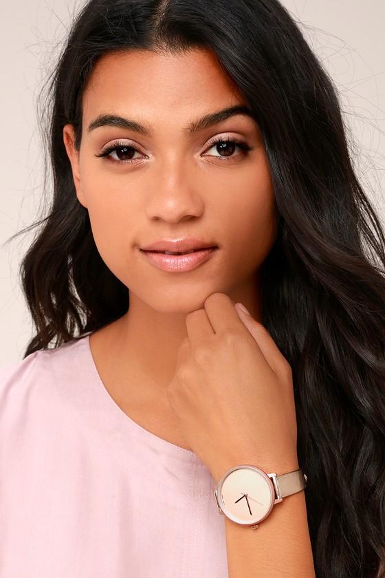 Lulus | Timeless Is More Rose Gold Watch | Pink | Vegan Friendly