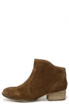 Seychelles Reunited Tan Suede Leather Ankle Boots