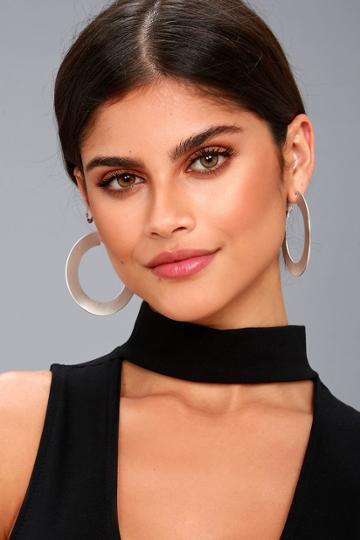 Lulus | Auric Silver Hoop Earrings