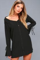 The Fifth Label | Jeanne Black Long Sleeve Dress | Size X-small | Lulus