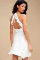 Morning Glory White Wrap Dress | Lulus