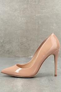 Steve Madden Daisie Dark Blush Patent Pumps
