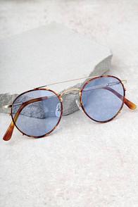 Crap Eyewear The Tuff Safari Blue And Tortoise Sunglasses