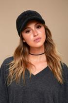 Obey Delores Black Sherpa Baseball Cap