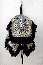 Lulus Wild Thing Beige And Black Woven Backpack