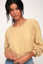 Project Social T Bartley Washed Yellow Sweatshirt | Lulus