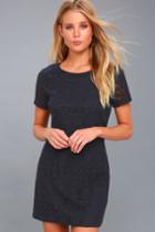 Love You For Eternity Navy Blue Lace Shift Dress | Lulus