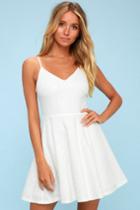 Way With Words White Lace Skater Dress | Lulus