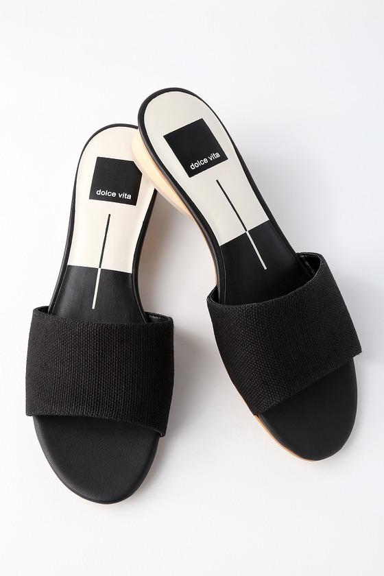Dolce Vita Adalea Black Mules | Lulus