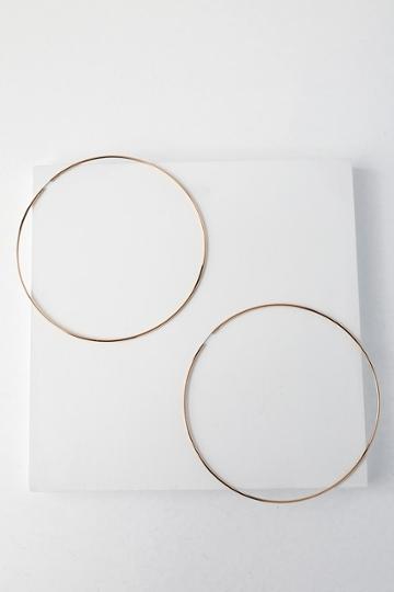 Keep Me Forever Oversized Gold Hoop Earrings | Lulus