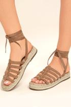 Sam Edelman Circus By Sam Edelman Ariel Golden Caramel Lace-up Espadrilles