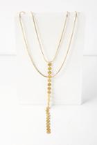 Gilded Love Gold Layered Drop Necklace | Lulus
