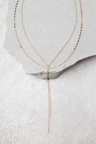 Lulus Trendsetter Gold Layered Necklace