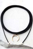 Lulus Cosmic Dancer Gold And Black Wrap Necklace