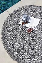Lulus Cook Islands Cream And Black Print Beach Throw