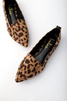 Emmy Leopard Suede Pointed Loafers | Lulus