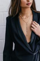 See And Be Sheen Gold And Pearl Layered Drop Necklace | Lulus