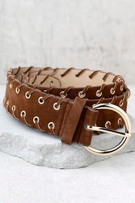 Lulus Indio Gold And Brown Belt