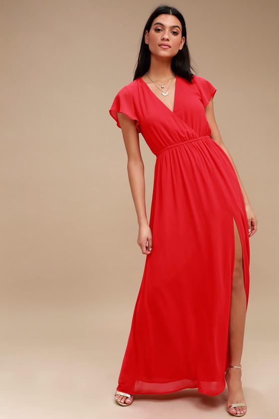 Lost In The Moment Red Maxi Dress | Lulus