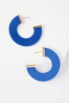Westport Blue Acetate Hoop Earrings | Lulus