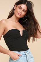 Free People Falling For You Black Tube Top | Lulus