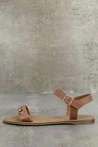 Bamboo Dita Natural Flat Sandals