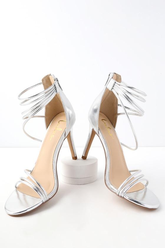 Adriana Silver Dress Sandal Heels | Lulus