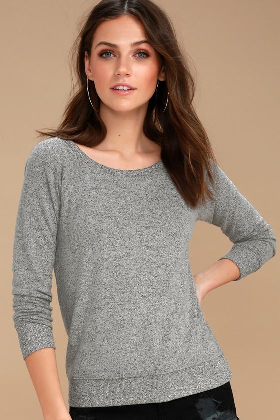 Z Supply Spencer Heather Grey Sweater | Lulus