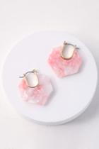 You're A Gem Gold And Pink Acetate Earrings | Lulus