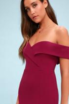 Song Of Love Magenta Off-the-shoulder Maxi Dress | Lulus