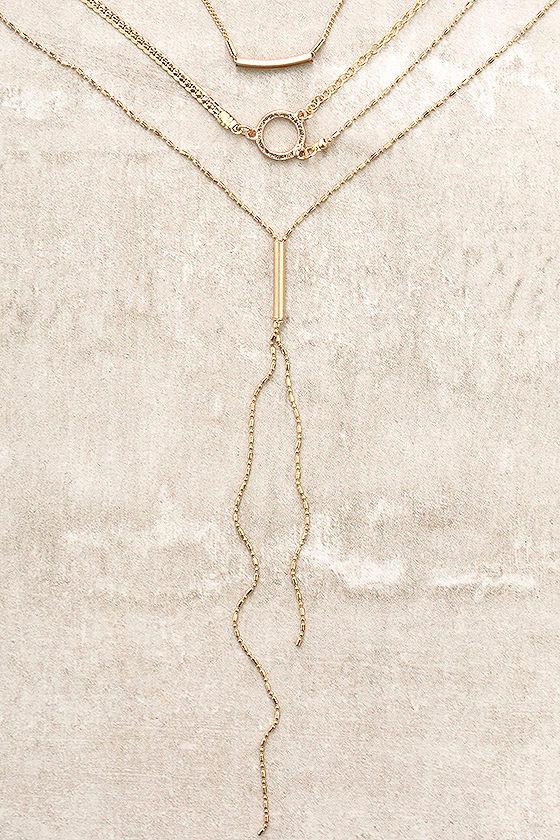 Lulus | More To Love Gold Layered Necklace Set