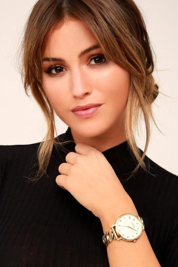 Nixon | X Amuse Society Arrow Gold And Vanilla Watch | Lulus