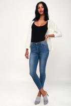 Pistola Aline Medium Wash High Rise Skinny Jeans | Lulus