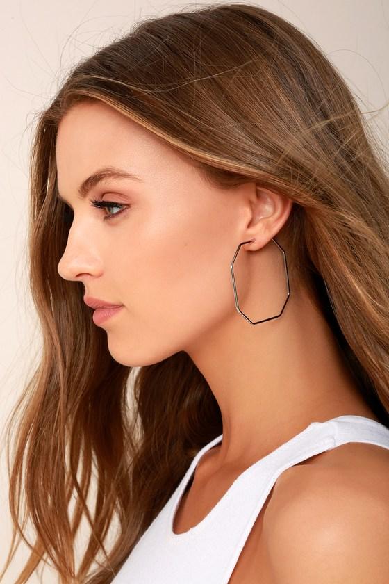 Lulus | Splendid Love Silver Earrings