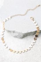 Lulus Never Let You Go Gold Choker Necklace