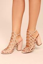 Gc Shoes | Hailey Pink Caged Heels | Size 8.5 | Vegan Friendly | Lulus
