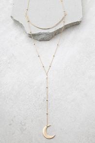Lulus Elara Gold Layered Necklace